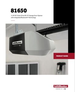 LiftMaster Model 81650 cover image