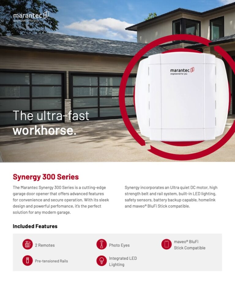 Marantec Synergy 300 Series cover